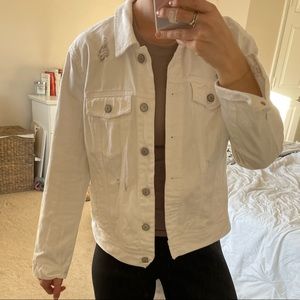 White denim jacket
